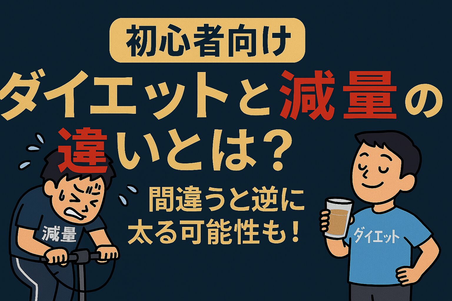 ダイエットと減量の違いとは？